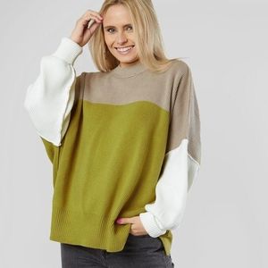 Free People Easy Street color block in green combo